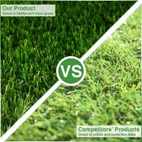 Premium umjetna trava 7 '17' Realistička lažna travna deluxe travnjak sintetički travnjak TURF debeli