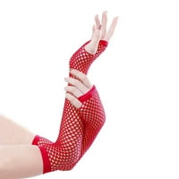 Rukavice za žene Rukavice duga moda Dužina bez prstiju Ženske rukavice rukavice rukavice crvena + jedna veličina