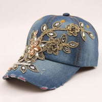 Gotyou Hats Farfi cvijeće reljefne reljefne kaputinske kape za bejzbol kapu s ljetnim modnim žena Jeans