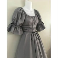 Mini haljine za žene Vintage kratka haljina za latinu rupu O-izrez