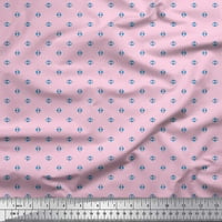 Soimoi pamučni dres tkanine geometrijsko kosing otisak šivanja tkanine širine