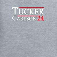 Divlji Bobby, predsednički predsednici Tucker Carlson, Grafički tee, Heather Grey, Medium