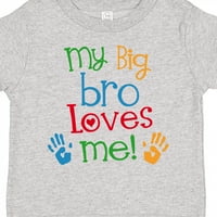 Inktastic moj veliki brat voli me mali brat sestra poklon malih majica ili majica malih djevojčica