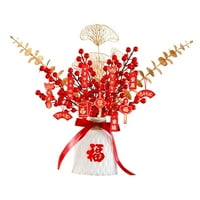 Tradicionalna kineska novogodišnja dekoracija Srećni karakter Privjesci Bonsai za proljetni festival