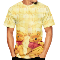 Majica Porodična odijela Winnie The Pooh Ljetni vrhovi Moderan kratki rukav Crew Crt Majica Mama i me,