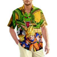 Havajske majice za muškarce i dječake Dragon Ball casual s kratkim rukavima Novost na havajskim majicama