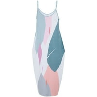 Za žene TUMMME CONTROL 3D digitalni print Multi Color Bowight Blight haljina ružičasta