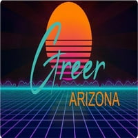 Greer Arizona Vinil Decal Stiker Retro Neon Dizajn