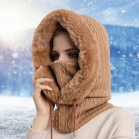 Mens Weather HATS Ženske zime na otvorenom Jahanje Hladnjaka hladno-otporna na skijašku kapu topla bib