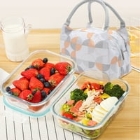 Ručak BO Velika zadebljana torba za zadebljanje Žene Djeca prenosiva Bento salata TOTE Kontejner za školski rad Piknik