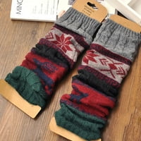 Ženske čarape Zimska topla noga zagrijava pletena kukičana kukičana visoke duge gamaševine bedrine visoke