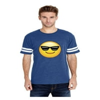 MMF - Muški fudbalski fini dres majica, do veličine 3XL - Emoji sa sunčanim naočalama
