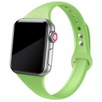 Tanak silikonski remen kompatibilan sa Apple Watch Bands ultra za iWatch seriju SE Silikon Sport WRSitband narukvica COREA