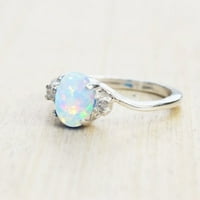 Mairbeon Fashit Exquisite Opal Legura Charm prsten za žene mladenke Vjenčani angažman nakit