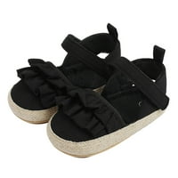 Djevojke ruffles cipele prve šetače cipele ljetne male ravne sandale veličine 11