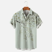 Yyeselk muns cvjetni dugme dolje majica V izrez plus veličina bluza vrhovi Trendi Basic džep kratki