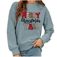 Ženski pulover božićni džemper ženska jesenska i zimska plišana ispisana dukserica HOT6SL44866825