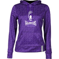 Ženska izdanje Purple Winona State Warriors Muška košarkaška logo pulover Hoodeie