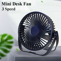 Stolni ventilator Prijenosni tablica Desktop hladnjak brzina mala mirna USB punjiva