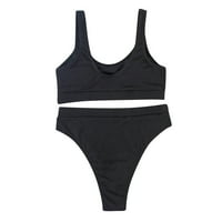MLQIDK ženski izrez za žene visoki struk Bikini kupaći kupaći kupaći kupaći kostim