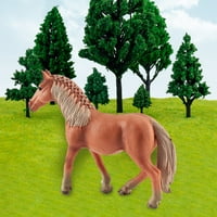 Kripyery minijaturni konji igračka detaljna tekstura visoki simulacijski ukras pribor za farme minijaturni