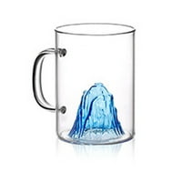 High Borosilikat staklena čaša sa nehrđajućim čeličnim poklopcem vrućih hladnih čašica za kuhanje kućica