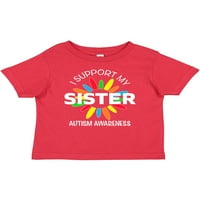 Inktastic Podržavam svoju sestru autizam svjesnost poklona dječaka ili majica za bebe