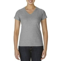 Košulje za žene Grafički tee ljetni vrhovi casual majica kratkih rukava labavi boju V izrez majica kratkih