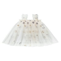 Kiapeise Toddler Baby Girls Tutu Haljina bez rukava bez rukava Slojedna princeza Tulle Haljina Stars Mesh Princess haljina