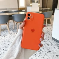 Toyella tekuće srce zamrznuto kućište mobilnih telefona narandžasto iphone12mini