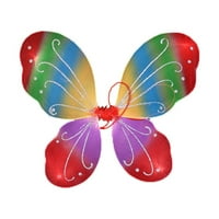 Klinac za odrasle leptir krila višebojna rođendanska zabava kostim prerušiti se rekviziti
