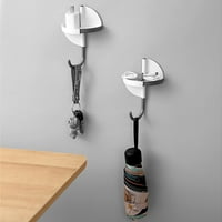 2-in-minimalistička kuka za bušenje kuhinje i kupaonice, 270 ° okretni zidni kuke sa stalak za skladištenje,