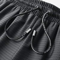 Lopecy-Sta muške mreže od pune boje Brzo suho elastično 5-točka Sportske pantalone na plaži Muški atletske