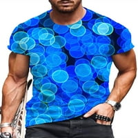 Avamo muški kratki rukav Grafički majica Ljeto Loop Fit Pulover Majica za muškarce Modna kravata Dye