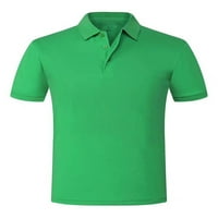 Avamo Žene Solid Color Golf Polo Majice Muška majica s kratkim rukavima Majice atletski pulover