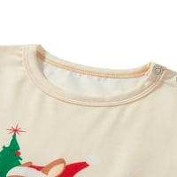 Porodica Božić Pajamas Podudarni setovi Slatki božićni vil za spavanje za spavanje PJS Spavaća odjeća