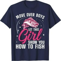 Smiješan ribolov dizajn za djevojke Žene Ribar Ribolov Lover Majica