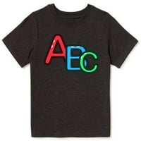 Pismo ABC Print Majica Harajuku Streetwear Kid Top prevelika majica pamučna odjeća
