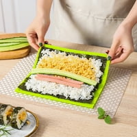 Ne-Stick sushi mat sushi valjak za zavjese Profesionalni stupanj silikona za čak suši Rolks DIY Food Rolling Rice Rolling Maker torte Roll Pad sushi