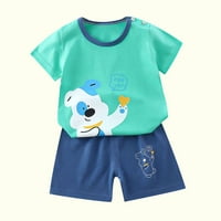 Virmaxy 6 mjeseci-6t Toddler odijelo Dječaci Baby Girls Fashion Slatko Puppy Ispiši kratki rukav Popularni
