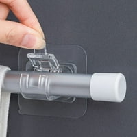 Prozirni samoljepljivi nosači za zavjese Nema bušenja nosača kuka za nokte za zavjese za viseće neto