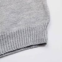 Pulover džemperi za žene labavi fit pulo u boji vrhovi dugih rukava pola kornjača kabela kabela džemper