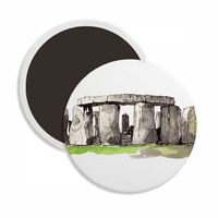 Stonehenge u Wiltshire England Round Ceracs Frižider Magnet održava ukras