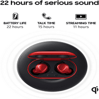 Urban Street Buds Plus True Bežične slušalice za uši za Samsung Galaxy XCover 4S - Bežične uši sa aktivnim otkazivanjem buke - crvena