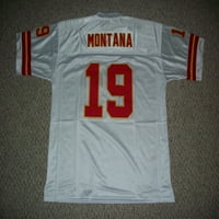 Neidred Joe Montana Jersey Kansas City Custom Šiveti bijeli fudbal Nema marki Logos Veličine S-3XLS
