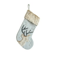 Čarape za bombone Personalizirani kamin Čarapa Božić ukrasi za kućne kućne i zabavne opreme za dečji