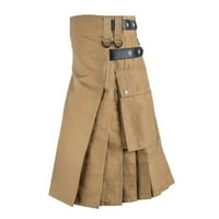 Muške hlače Gotičke škotske suknje Vintage Pocket Kendo Škotska hlače za muškarce