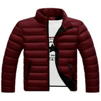 Bomotoo muške modne kapute puni zip runo odijelo zimske tople casual prekrivene puffer jakne crne crvene