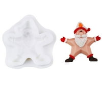 Silikonski kalup za pečenje, Božić Dekoracija Santa, snjegović kravlje čokoladne ručno rađene bikfine sapunice