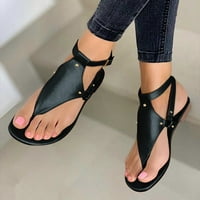 Keusn Thong gležnjače sandale sandale za sandale za žene za žene ravne otvorene nožne sandale za žene
